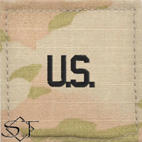 Army Rank Insignia-U.S. Letters Velcro Army Rank Insignia-U.S. Letters Velcro